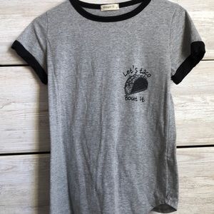 NWOT “lets taco bout it” tee